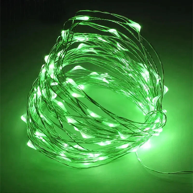 1Pack Fairy Light String Led Koperdraad String Light 1/2/3/5/10M Batterij Aangedreven Voor Slaapkamer Tuin Party Bruiloft Decoratie