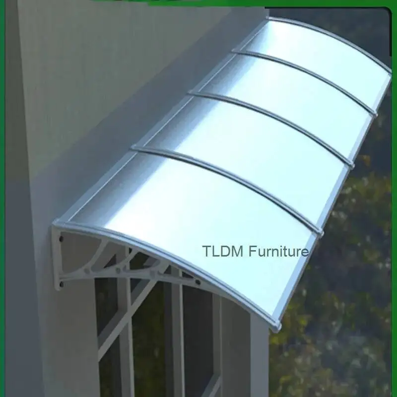 for Fashionable Aluminum-plastic Panel Outdoor Awnings Rainproof UV-proof Silent Awning Modern Simple Awnings for Door Head