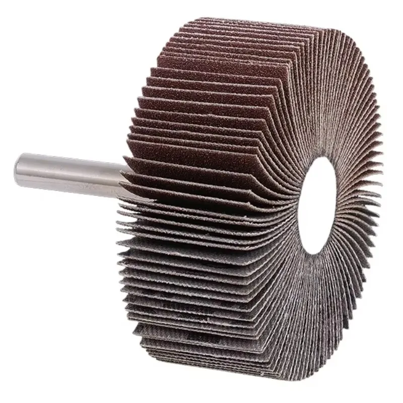 Hot20*25*6mm Abrasive Shank Sanstainless Steel Polished Abrasive Grinding Tools Polishing Abrasives Disc Flap Wheel with Shaft
