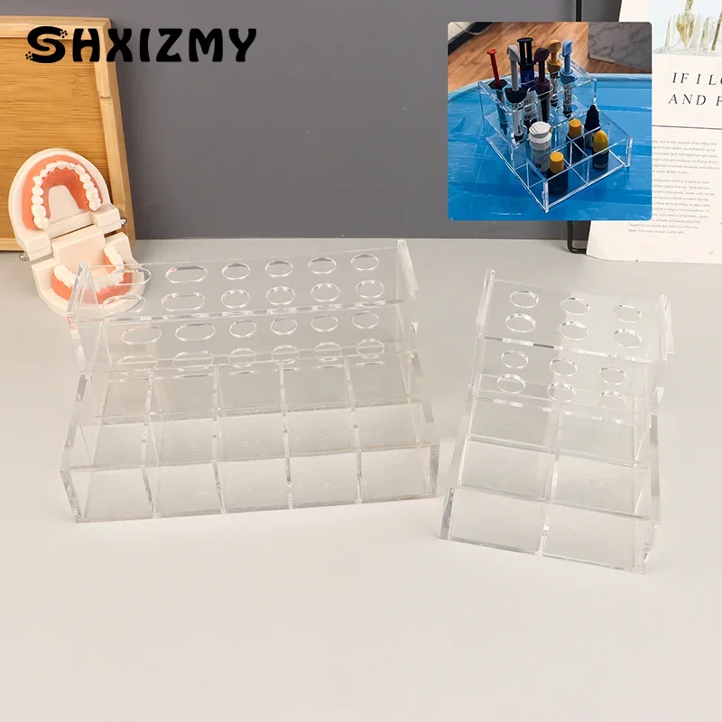 

Acrylic Organizer Dental Resin Adhesive Applicator Holder Pre-Formed Bow Wire Placement Box Storage Dust Box