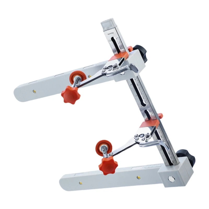 

Reusable Cabinet Slide Positioning Tool with Double Scale & Stabilizing Arm Drawer Alignment Jig for DIY 831F