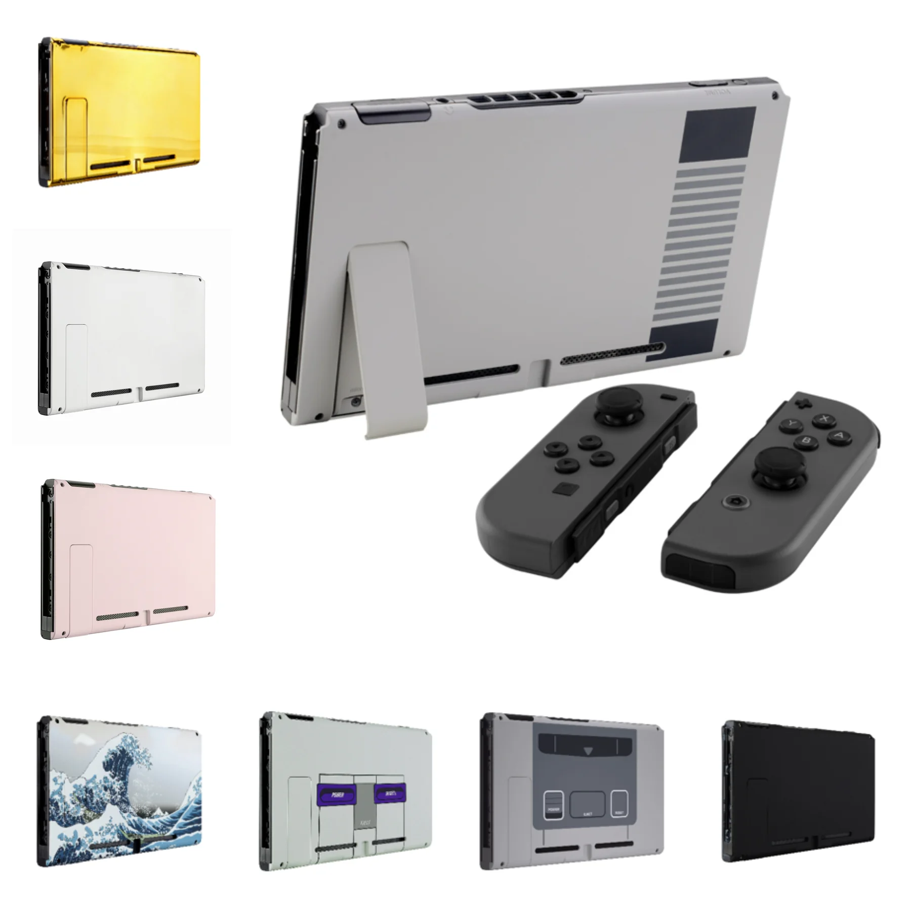 Extremerate Custom Console Back Plaat Met Kickstand Diy Behuizing Shell Case Voor Nintendo Switch Console