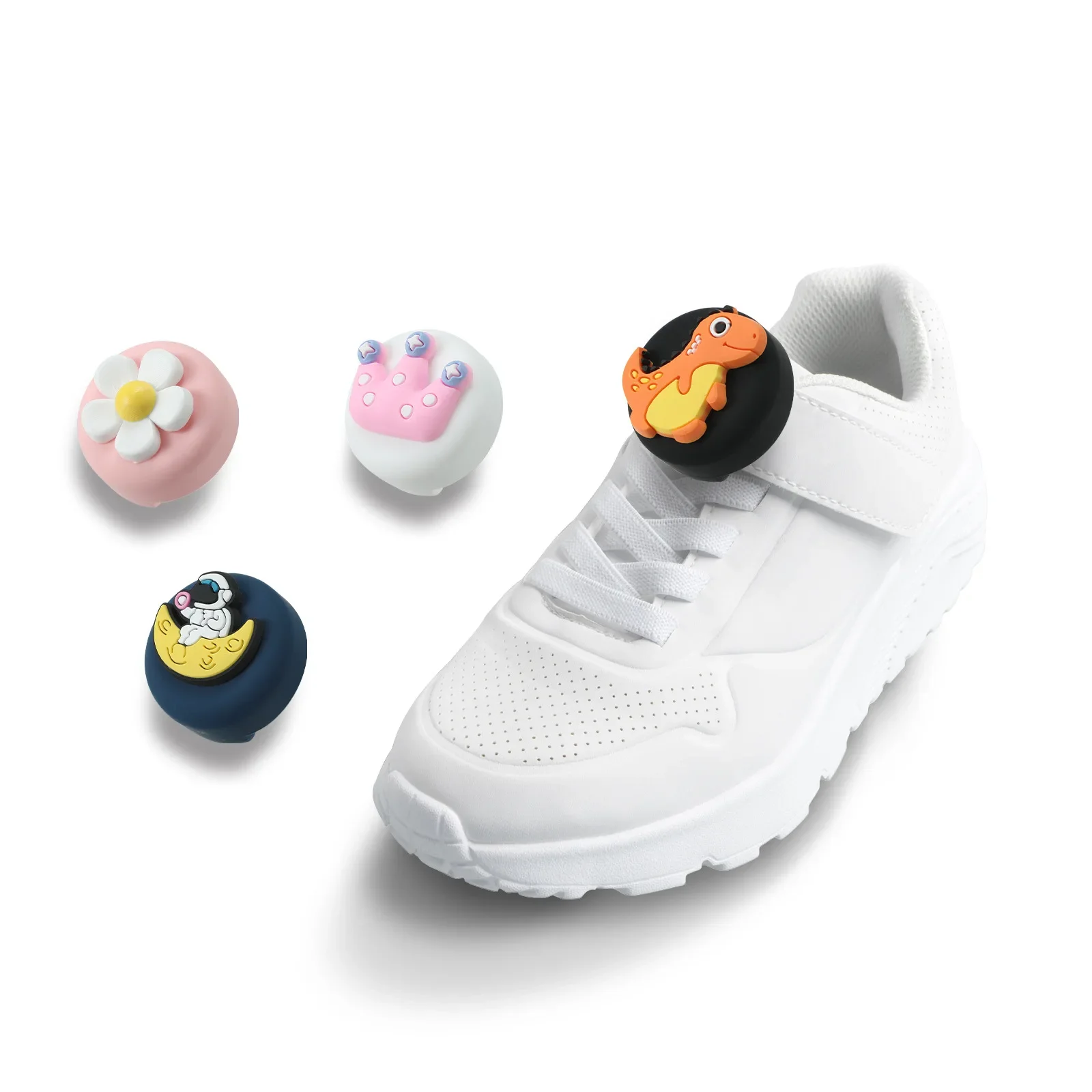 Kinder-Schnürsenkel-AirTag-Halterung, Wasserdichte Silikon-GPS-Tracker-Zubehör für Kleinkinder-Schuhe & -Riemen – Detail 3