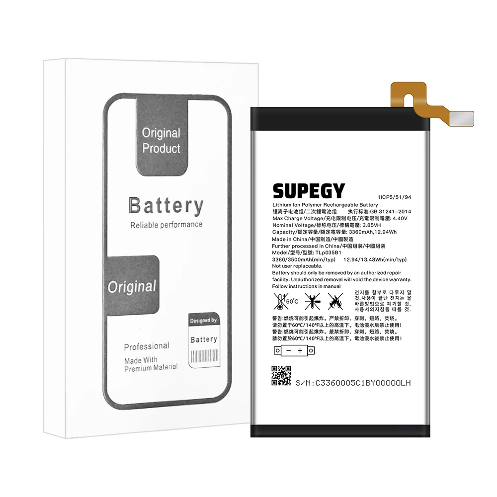 TLP035B1 TLP034E1 Battery for Blackberry Keytwo Key2 Key 2 Keyone KEY1 For Alcatel DTEK70 Original Capacity Batteries Bateria