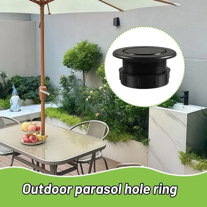 E06B Parasol Umbrellas Hole Ring Rings 플러그 캡 세트 플라스틱 우산 구멍 덮개 삽입물