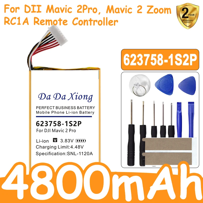 

High Quality 623758-1S2P 4800mAh Battery for DJI Mavic 2 Pro / DJI Mavic 2Pro, Mavic 2 Zoom, RC1A Remote Controller Batteries