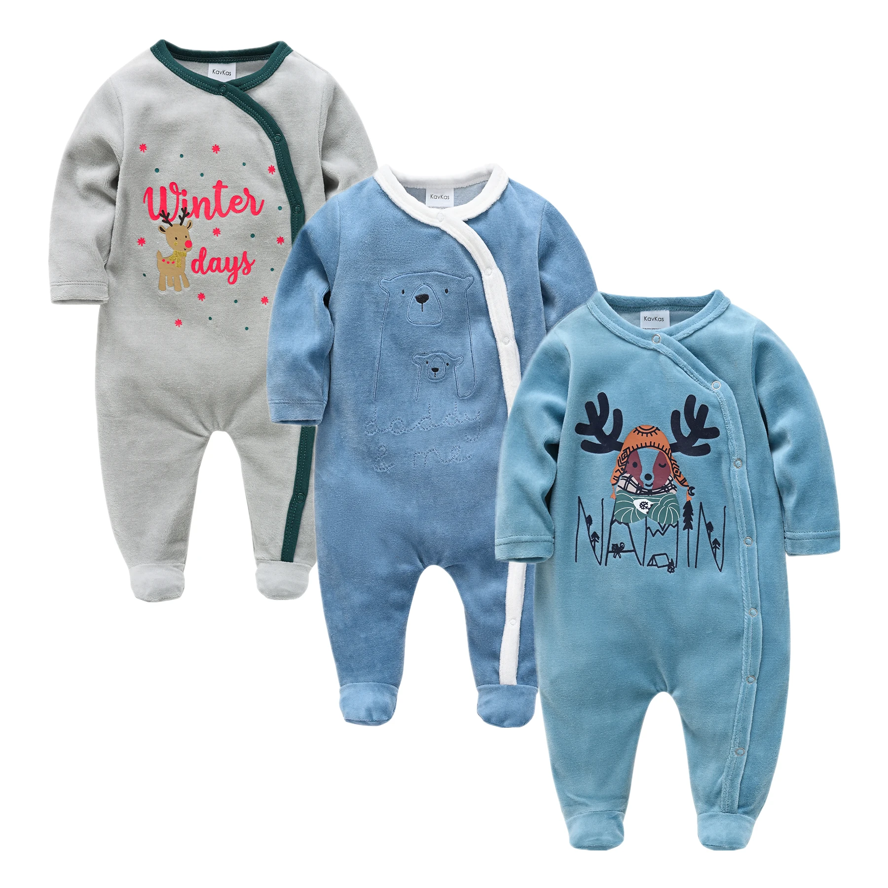 

Newborn Baby Boy Clothing Animal Cartoon One Piece Jumpsuits Winter Bebe Pajamas Onesies Kids Sleepwear Infant Girl Pyjamas