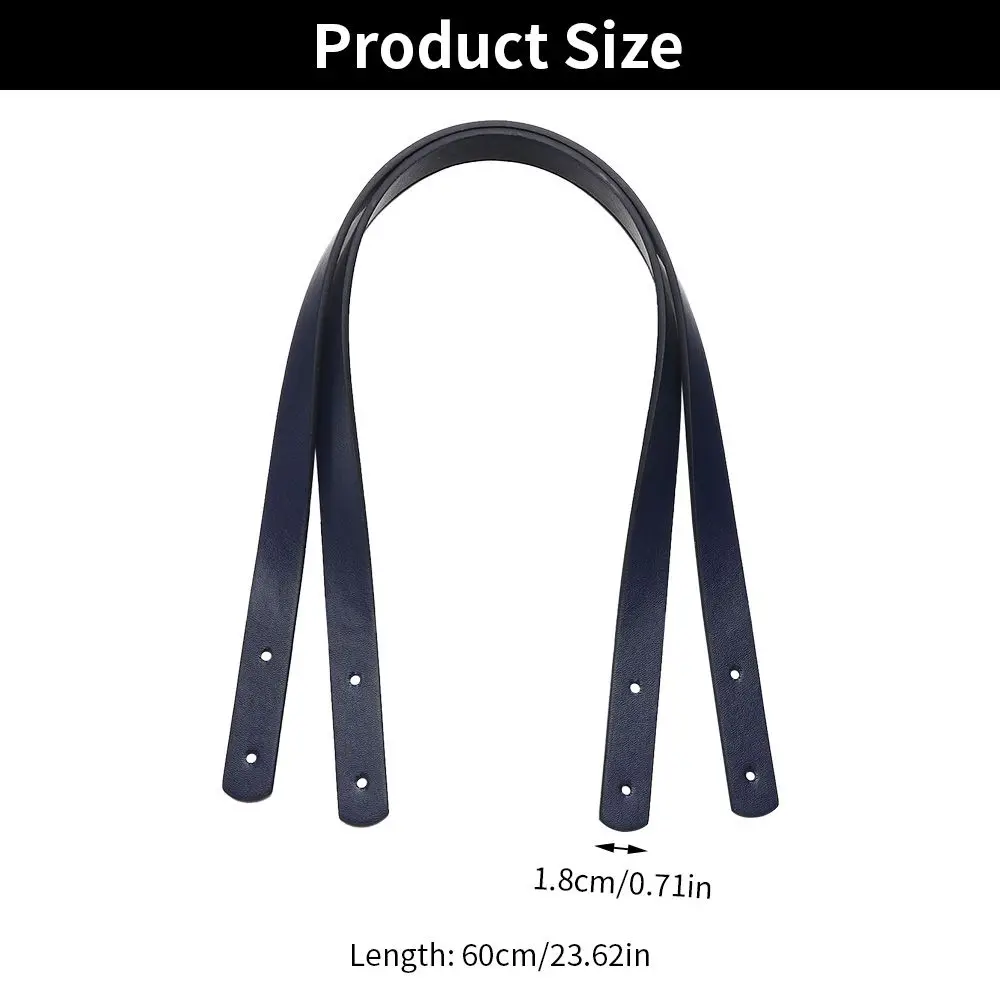 2Pcs Bag Belt Detachable PU Leather Handle Shoulder Bag DIY Replacement Accessories Handbag Band Handle Strap Band Gift