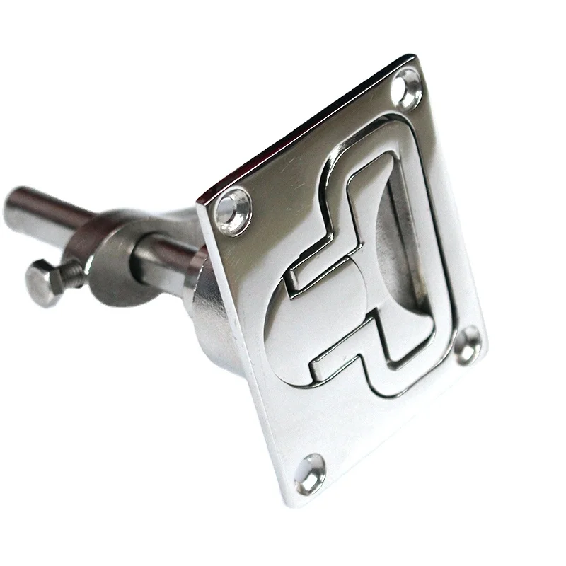 

STTL Marine Boat Floor Buckle Hatch Latch Turning Lock Stainless Steel 316 Flush Pull Ring Slam Boat Latch