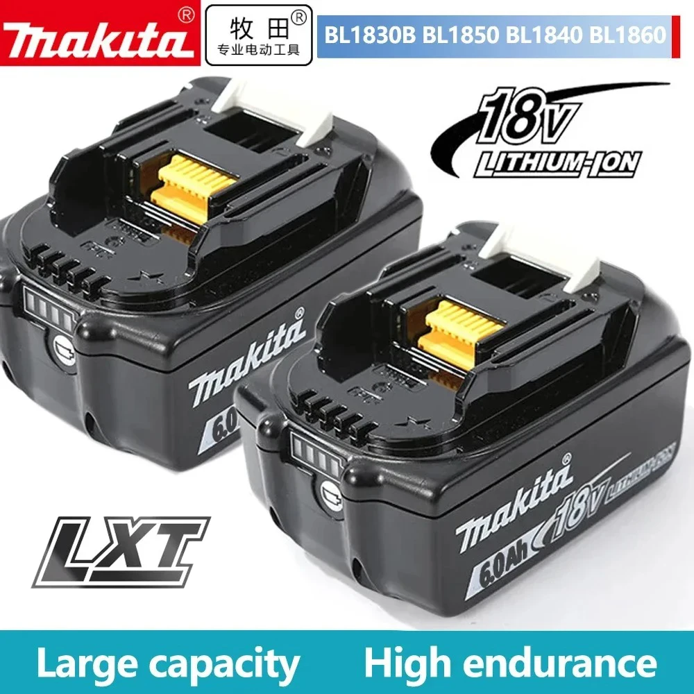 

100% Original Makita 6Ah/5Ah/3Ah for Makita 18V Battery BL1830B BL1850B BL1850 BL1840 BL1860 BL1815 Replacement Lithium Battery