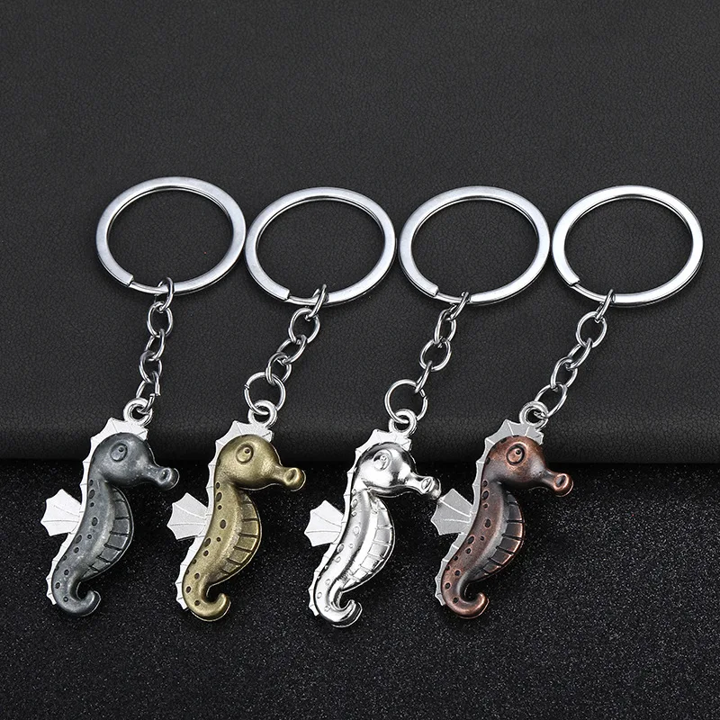 2024 Creative and Personalized Haima Car Keychain Small Haima Keyring Couple Cartoon Backpack Pendant Activity Small Gift