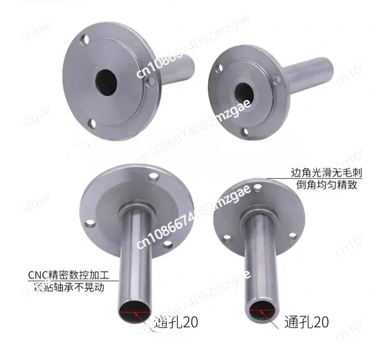 

80/100 chuck connecting rod through hole DIY woodworking lathe numerical control spindle bead machine flange