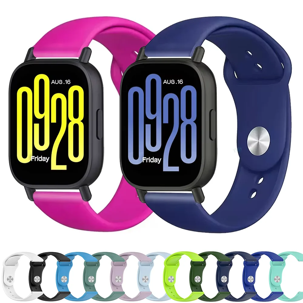 For Redmi Watch 5 Active Strap Silicone Band Colorful Sport Wristband For Xiaomi Watch S4 Redmi Watch 5 Lite Bracelet Accessory