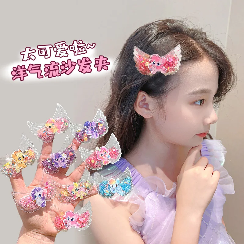 

5pcs My Little Pony Hairclips Hair Clip Girls Cartoon Colorful Hairpins Kids Decorative Barrettes Cute Boutique Hair Accessories