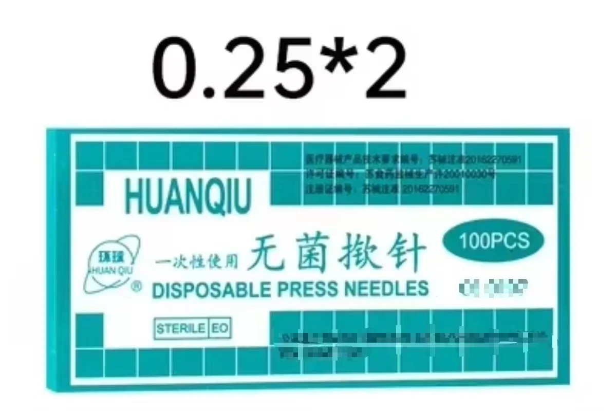 10 Boxes (1000pcs) Sterile Ear Press Needle Auricular Acupuncture Needle Intradermal Needle