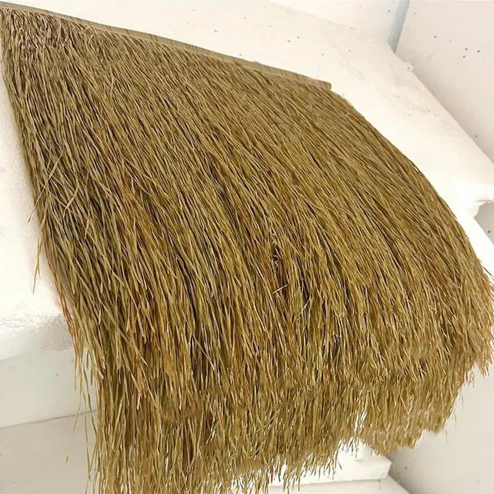 

2Pcs Artificial Thatch Roof Simulated Straw Garden Roofing Decorative Landscaping for Outdoor Indoor Garden Yard Decor