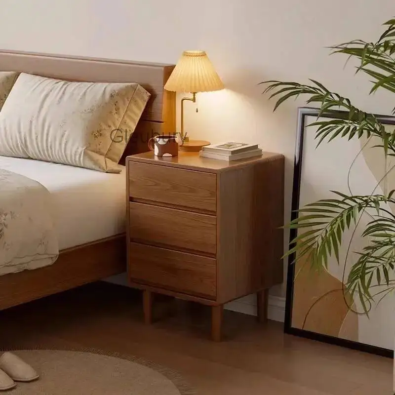 Night Stand Bedroom Storage Cabinet Table Wood Bedside Side Bed Tables Economic Unique Nordic Luxury Nightstand Furniture