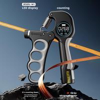 5-100KG Grip Strength Gym Wrist Expander Hand Strengthener Counting LED Adjustable Display Hand Muscle Exercise Strength Fi X8E8
