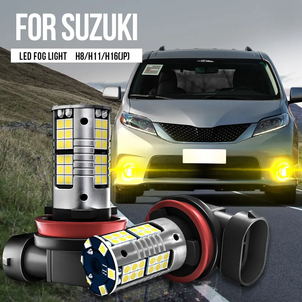 

2X H8 H11 H16 Canbus LED Fog Light For Suzuki Alto Baleno Celerio Grand Vitara Ignis Jimny Kizashi Swift 4 mk4 5 mk5 SX4 Vitara