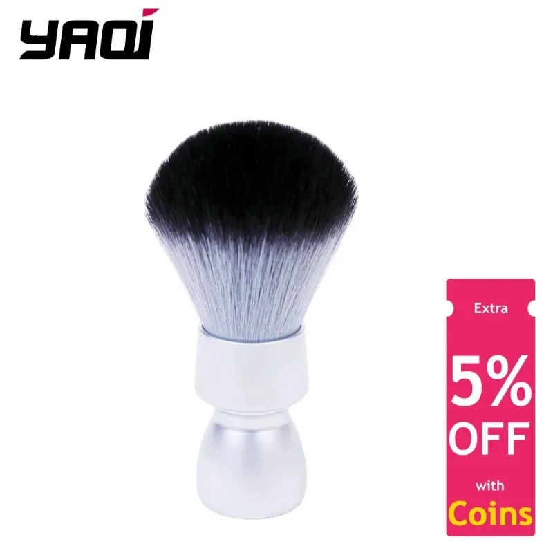 YAQI Heavy Metal Sense Of Technology Handle Timber Wolf Synthetic Hair Tuxedo Knot Brush New Portable Travel Wet Shaving Brush