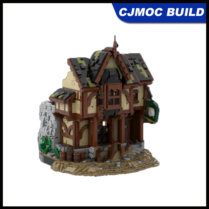 

3144pcs MOC Model Medieval Strider at the Prancing Pony Modular Building Block DIY Assembling Brick Toy Gift MOC-259267