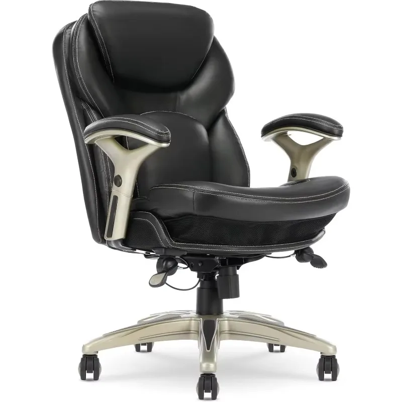 Ergonomic Executive Office Motion Technology, Adjustable Mid Back Desk Chair with Lumbar Support