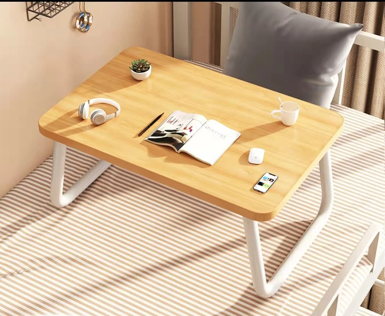 

Home Folding Laptop Desk for Bed Sofa Laptop Bed Tray Table Desk Portable Lap Desk for Study and Reading Bed Top Tray Table