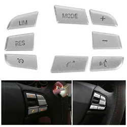 8Pcs Steering Wheel Button Cover Trim Aluminium Alloy Sticker Fit For BMW 1/2/3/4/5/7 Series X1 X3 X5 F10 F20