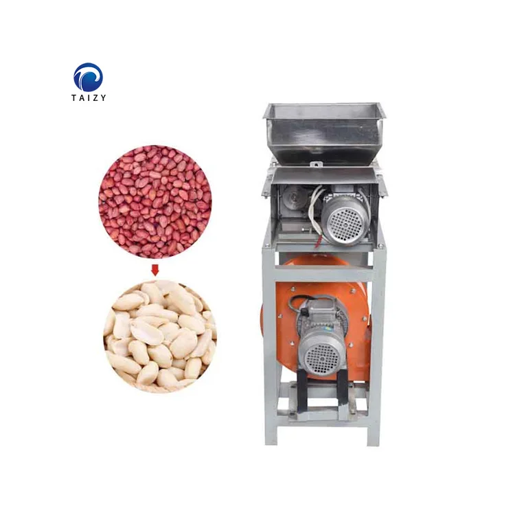 Automatic Rubber Roller Peanut Peeling Machine Roasted Peanut Peeler Machine