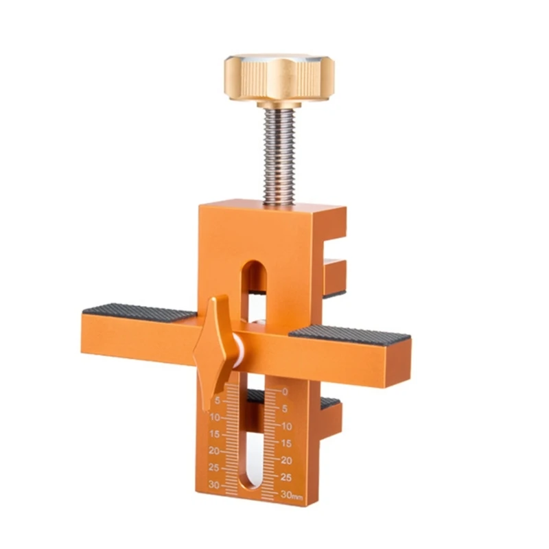 

Aluminum Cabinet Door Installation Jigs Adjustable Clamping Ranges 7-40mm Cabinet Closet Door Quick Positioning Clamp Dropship