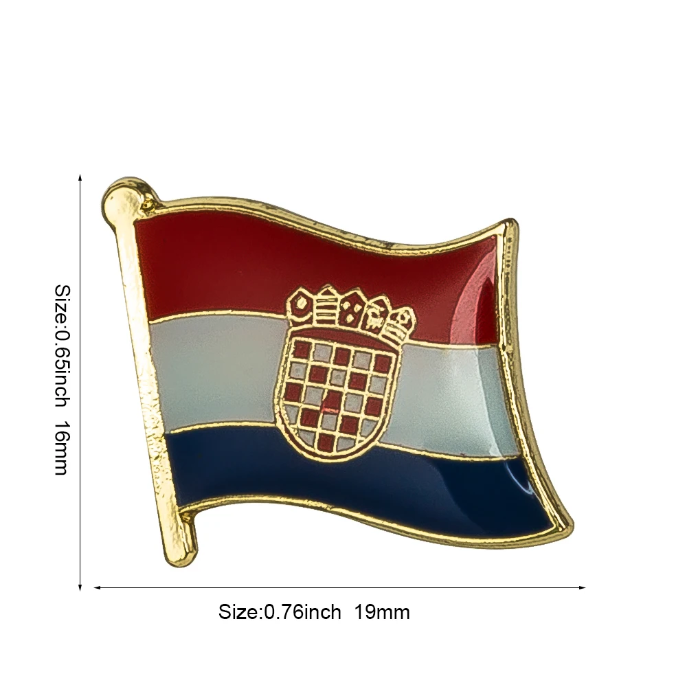 Croatia Flag Badge Brooch Natinal Lapel Pins Flag Lapel Pins Country Flag Badge