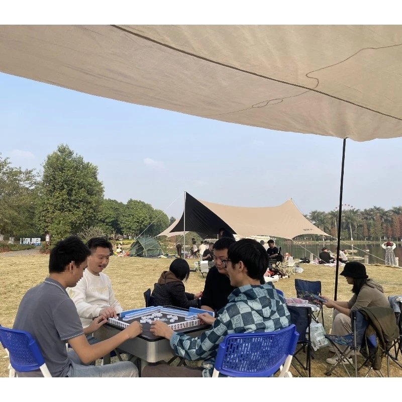 Power bank portable mahjong machine small home mini outdoor vertical fully automatic folding mahjong table