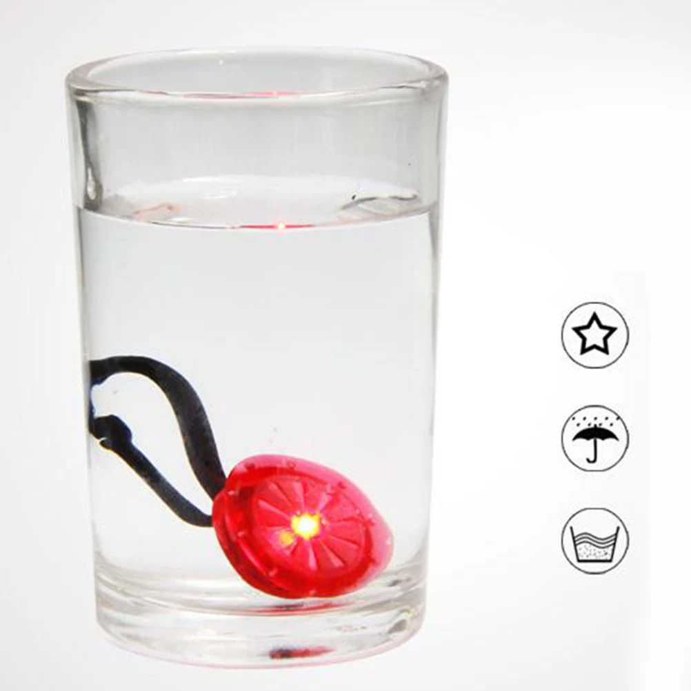 

2 pcs LED Backpack Light Strobe Safety Night Luggage Alarm Red Outdoor Sports Device Waterproof Lightweight Mini Hook