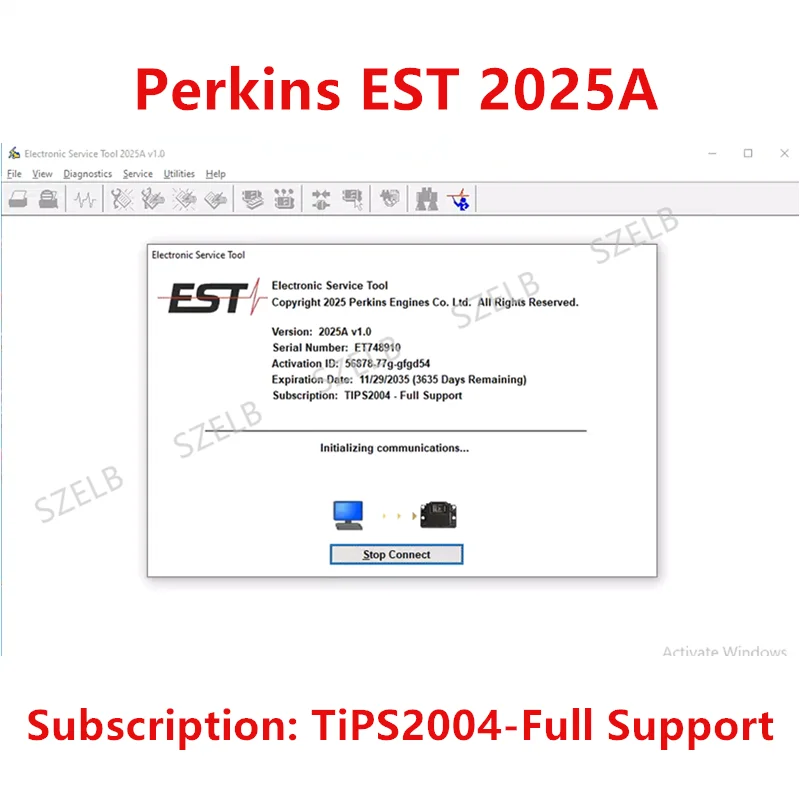 

Perkins EST E2025A V1.0 Полнофункциональные lectronic Service Tools Диагностическое программное обеспечение
