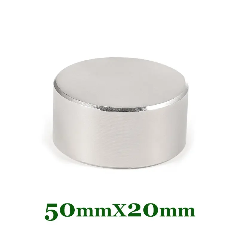 50x20mm Super Strong Neodymium Magnets 50x20 Big Round Disc Rare Earth Permanent Circular Magnet For DIY, Building,Crafts