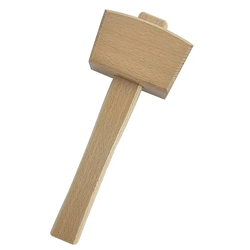 AB42-Wood Hammer Manual Hammer Woodworking Installation Hammer Leather Carving Seal Percussion Tool