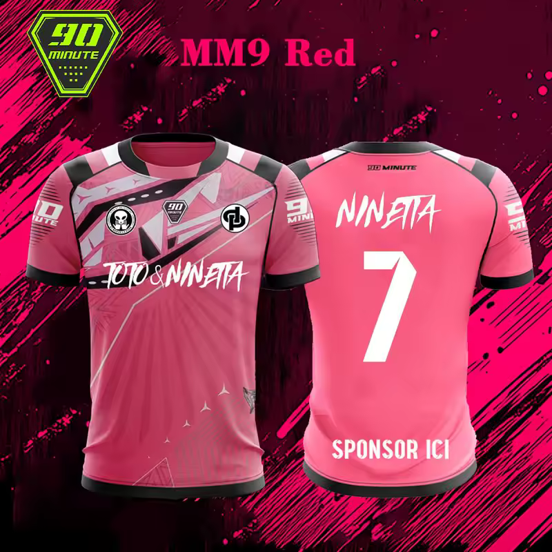 Maillot JUL Toto Ninetta Printed Jersey Men's and Women's Breathable Football T-Shirt Adult Children's Short-Sleeved T-Shirt - Image 6