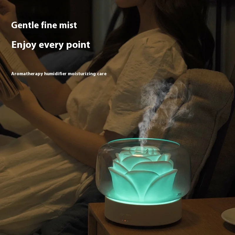 

400ml Flower Aroma Diffuser Electric Mist Maker Aromatherapy Essential Oil Air Humidifier for Holidays Gift