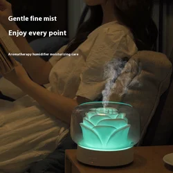 400ml Flower Aroma Diffuser Electric Mist Maker Aromatherapy Essential Oil Air Humidifier for Holidays Gift