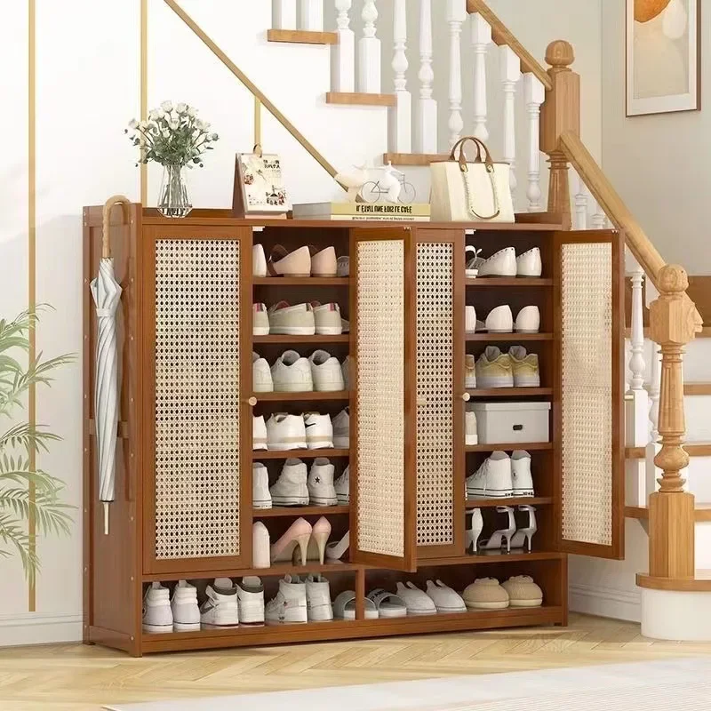 Nova porta doméstica sapato rack simples aluguel interior casa artefato de armazenamento