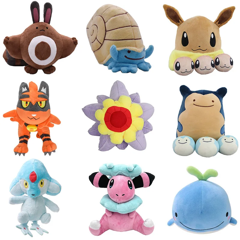 New Flaaffy Azelf Lapras Pokemon Plush Toys Zorua Gengar Jigglypuff Soft Stuffed Dolls Sentret Wailord Starmie Anime Game Gifts