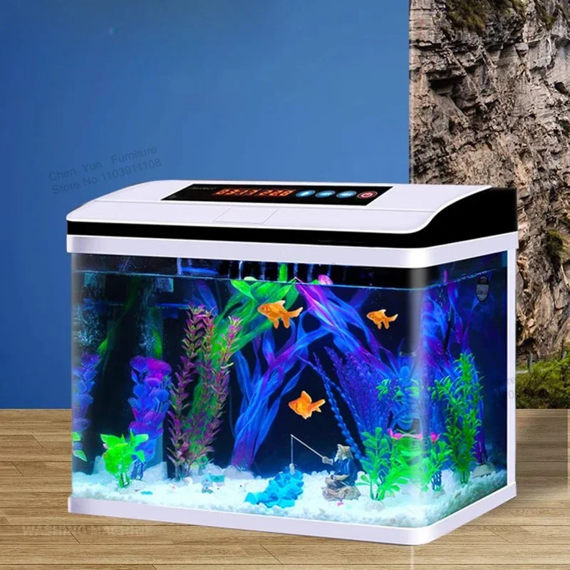 Ecology Living Room Fish Tank Decoration Desktop Aquatic Pet Supplies Landscaping Glass Fish Tank Nordic Aquarium Pour Aquarium