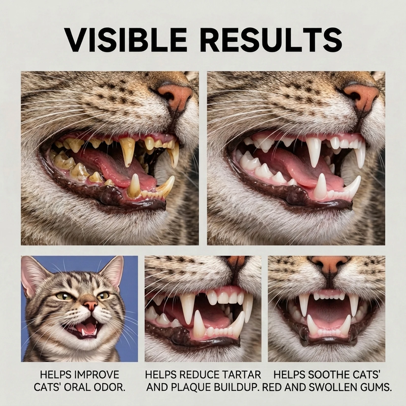Cat Oral Care Spray Effectively Remove Plaque Reduce Tartar Build-up Eliminate Bad Breath Fresh Breath Pet Teeth Gum Clean Spray