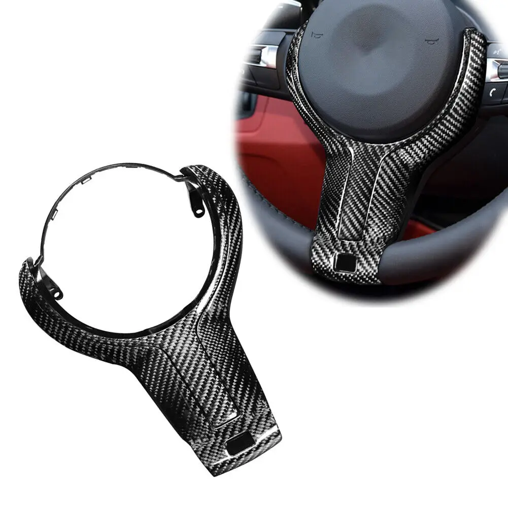 

For BMW F20 F22 F30 F31 F33 F36 X5 carbon fiber replace steering wheel Trim