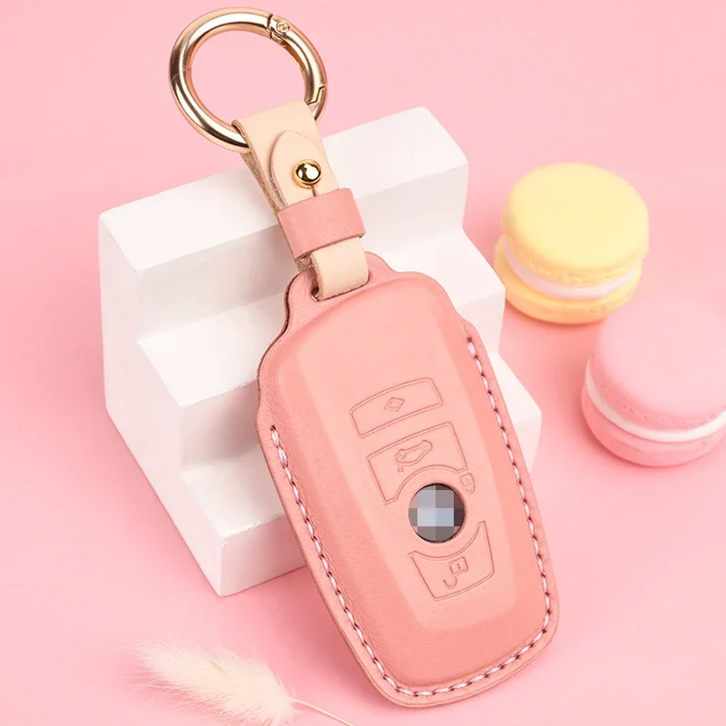 Leather Car Key Case For BMW New X3x1x5x6 5 Series 7 Series 3 Series 320li525 Shell 530Li Key Set