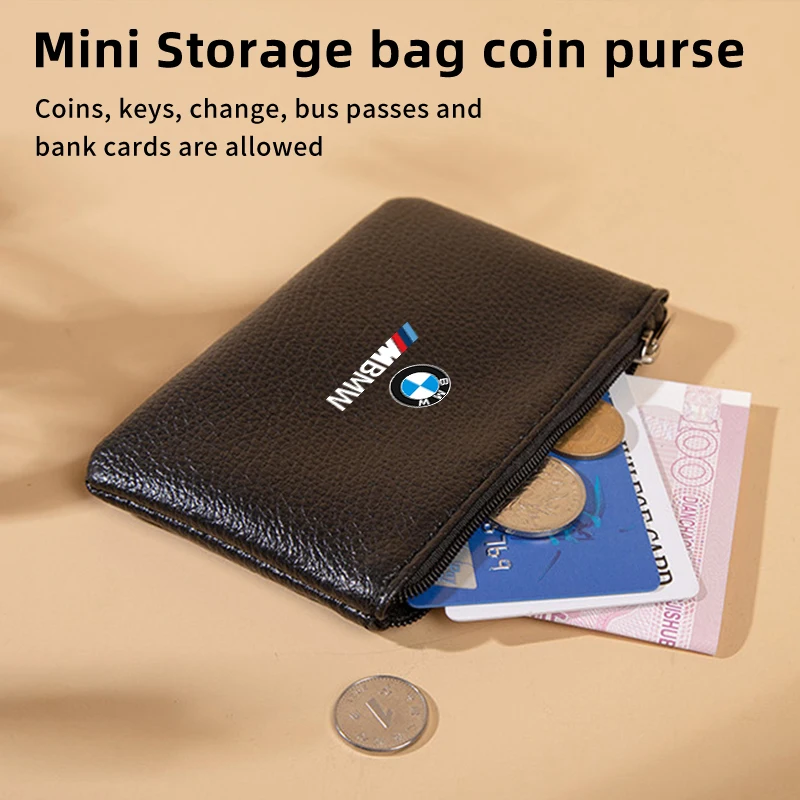 Car Wallet Bag Credit Card Driver License Holder For BMW Performance F10 F20 F30 F40 E92 E91 G20 G30 G05 G06 G07 G11 G01 G02 G32