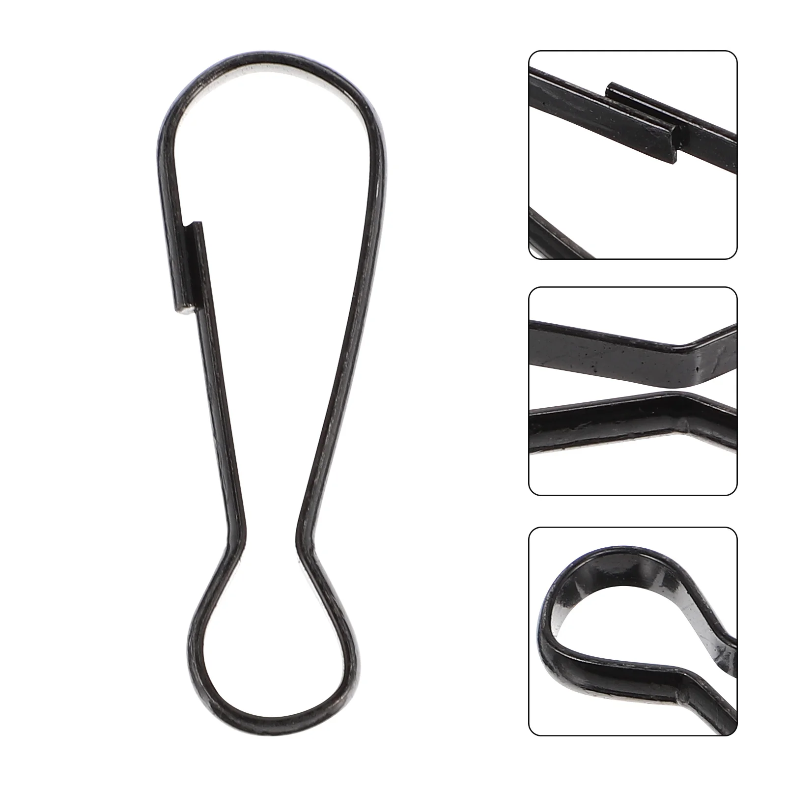 

Large Key Ring up Black Lanyard Flag Pole Accessories Stainless Steel Charms for Keychain