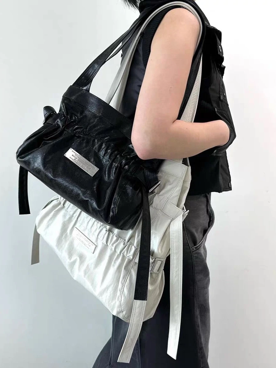 

Single oulder Underarm Bag South Korea Sle Folded Draped Strap Brand Casual Tote Bag for Youth