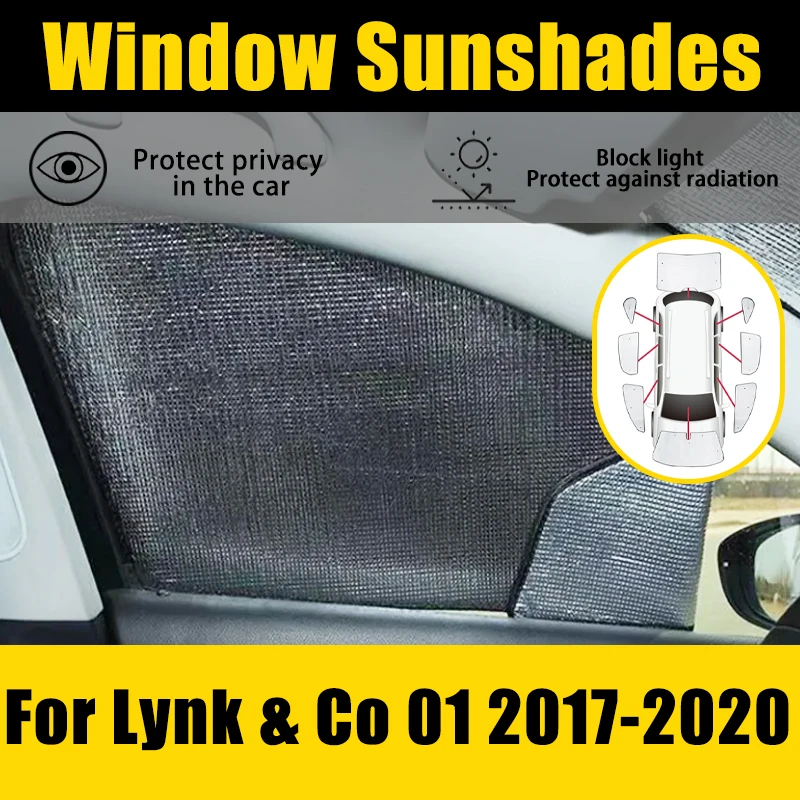 

For Lynk & Co 01 CX11 2017 2018 2019 2020 Anti-UV Cover Sun Visor Car Parasol Window Protector Windshield Sunshade Accessories