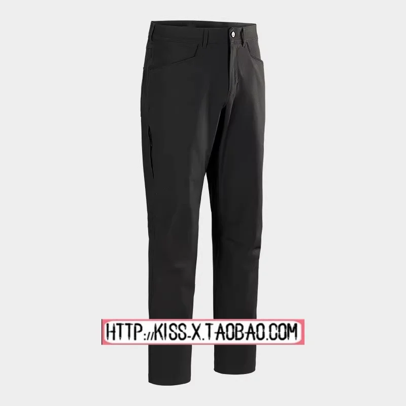 

Trendy Outdoor Cotton Pants Quick Dry Slim Fit Casual Long Trousers for Men Spring 2026 Straight Leg Button Closure